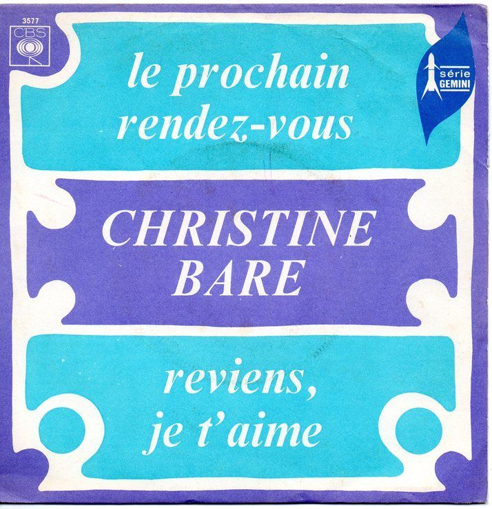 Christine Bare "Le Prochain Rendez-vous"